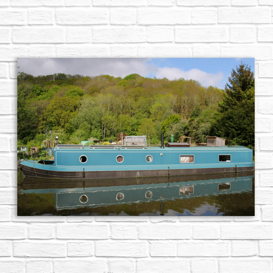 Giclée Mounted Wall Art Prints. Hebden Bridge. The Rochdale Canal. West Yorkshire. England.