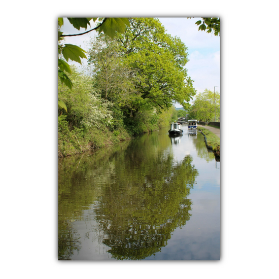 Giclée Mounted Wall Art Prints. Hebden Bridge. The Rochdale Canal. West Yorkshire. England.