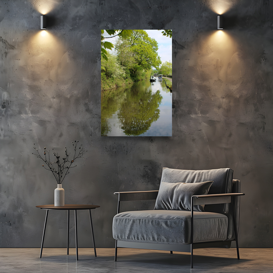 Giclée Mounted Wall Art Prints. Hebden Bridge. The Rochdale Canal. West Yorkshire. England.