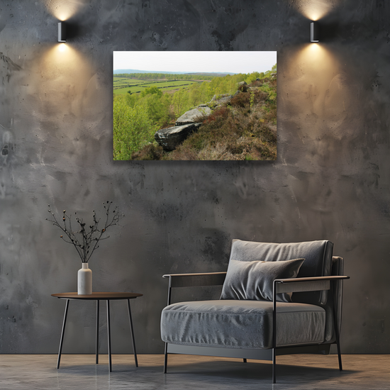 Giclée Mounted Wall Art Prints. Birchen Edge. Peak District National Park. England.