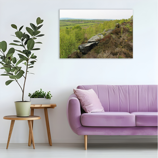 Giclée Mounted Wall Art Prints. Birchen Edge. Peak District National Park. England.