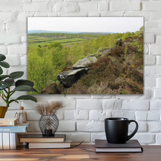 Giclée Mounted Wall Art Prints. Birchen Edge. Peak District National Park. England.