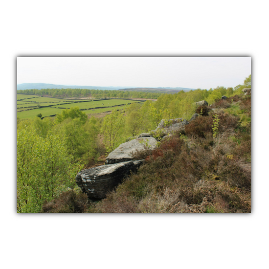 Giclée Mounted Wall Art Prints. Birchen Edge. Peak District National Park. England.