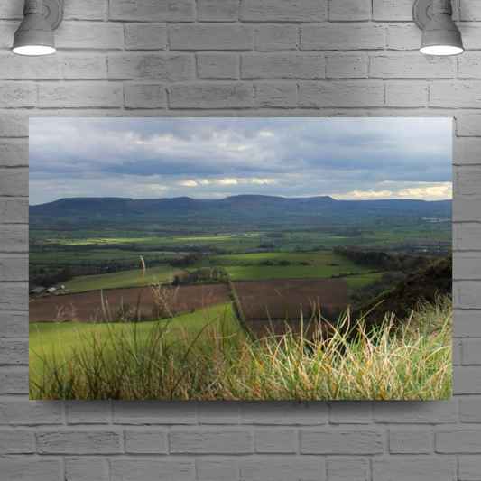 Giclée Mounted Wall Art Prints. Roseberry Topping. North Yorkshire Moors National Park. England.