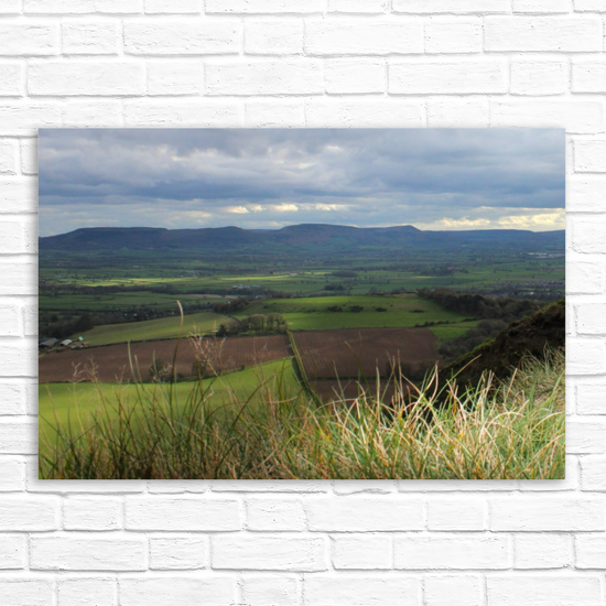 Giclée Mounted Wall Art Prints. Roseberry Topping. North Yorkshire Moors National Park. England.