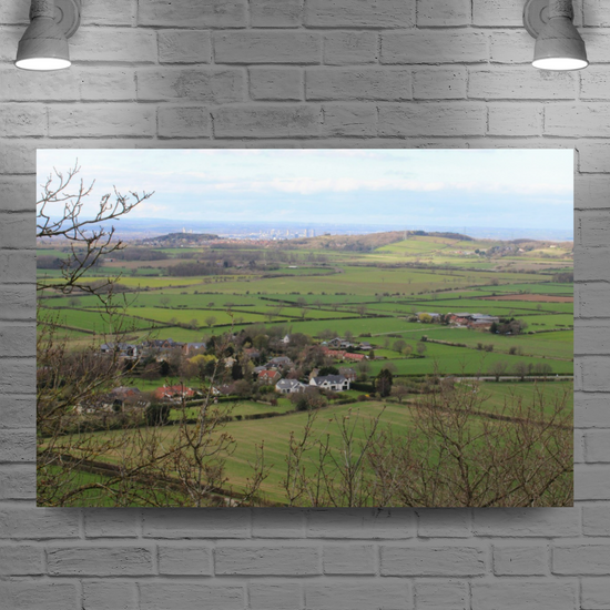 Giclée Mounted Wall Art Prints. Roseberry Topping. North Yorkshire Moors National Park. England.