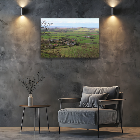 Giclée Mounted Wall Art Prints. Roseberry Topping. North Yorkshire Moors National Park. England.
