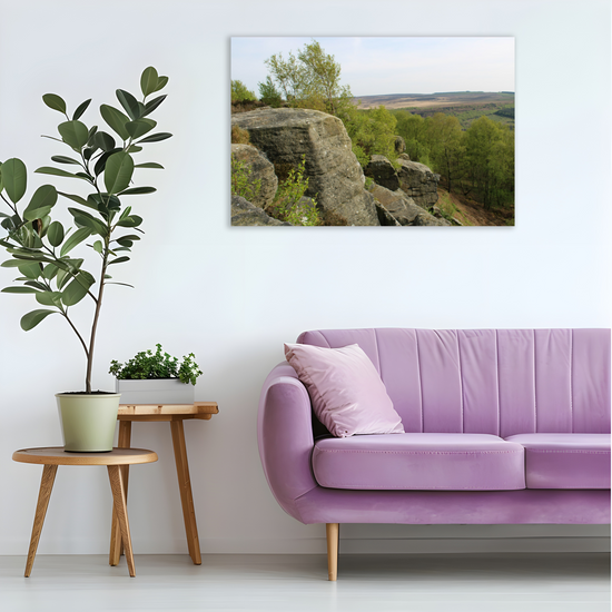 Giclée Mounted Wall Art Prints. Birchen Edge. Peak District National Park. England.