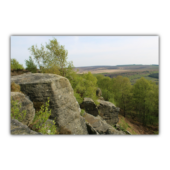 Giclée Mounted Wall Art Prints. Birchen Edge. Peak District National Park. England.