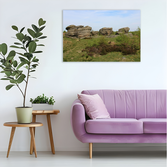 Giclée Mounted Wall Art Prints. The Three Ships. Birchen Edge. Peak District National Park. England.