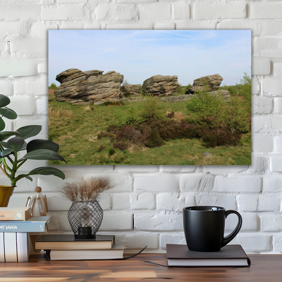 Giclée Mounted Wall Art Prints. The Three Ships. Birchen Edge. Peak District National Park. England.