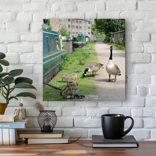 Giclee Mounted Wall Art Prints. Hebden Bridge. The Rochdale Canal. West Yorkshire. England.