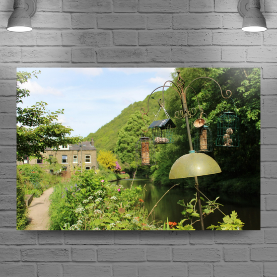 Giclée Mounted Wall Art Prints. Eastwood. The Rochdale Canal. West Yorkshire. England.