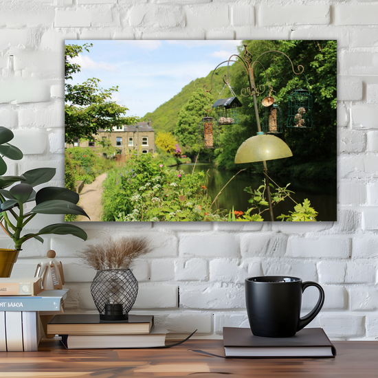 Giclée Mounted Wall Art Prints. Eastwood. The Rochdale Canal. West Yorkshire. England.