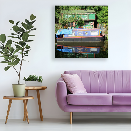Giclée Mounted Wall Art Prints. Hebden Bridge. The Rochdale Canal. West Yorkshire. England.