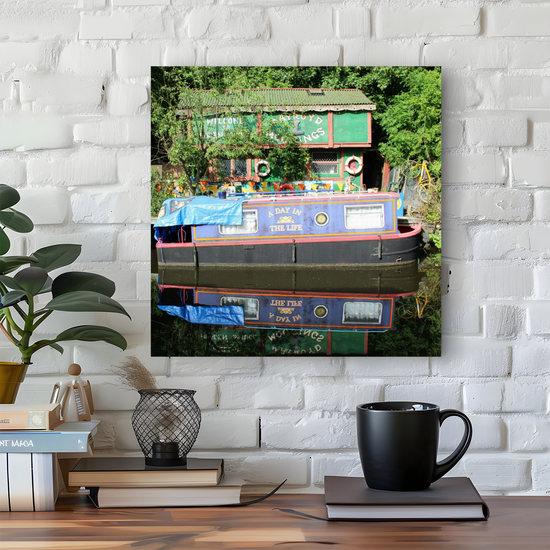 Giclée Mounted Wall Art Prints. Hebden Bridge. The Rochdale Canal. West Yorkshire. England.