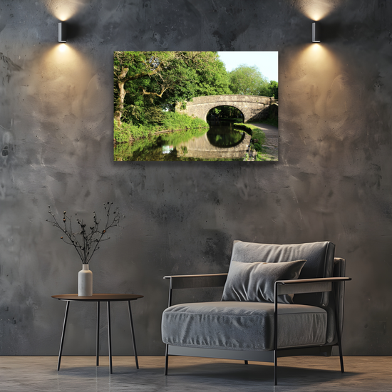 Giclée Mounted Wall Art Prints. Mytholmroyd. The Rochdale Canal. West Yorkshire. England.