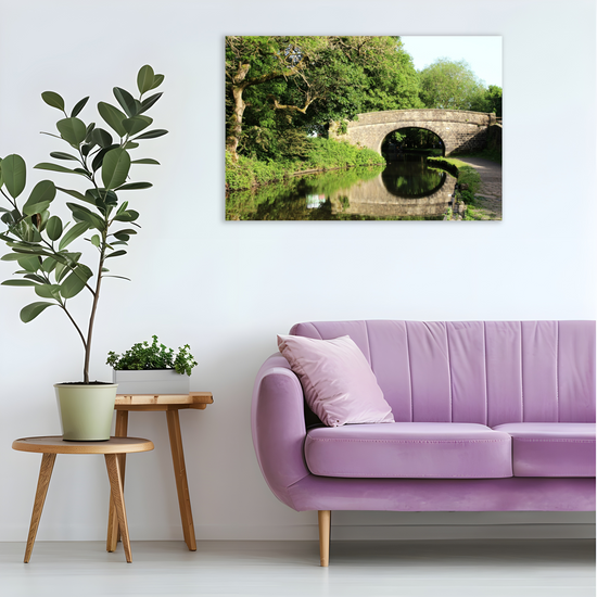 Giclée Mounted Wall Art Prints. Mytholmroyd. The Rochdale Canal. West Yorkshire. England.