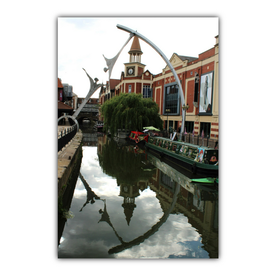 Giclée Mounted Wall Art Prints. Lincoln Canal. Fossdyke Navigation. Lincolnshire. England.