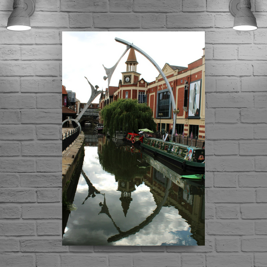 Giclée Mounted Wall Art Prints. Lincoln Canal. Fossdyke Navigation. Lincolnshire. England.