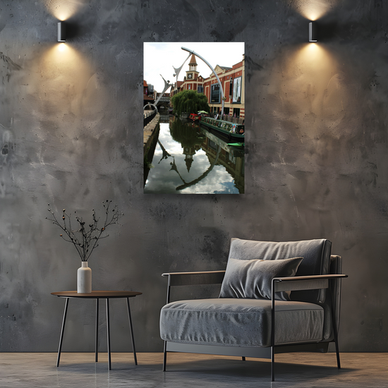 Giclée Mounted Wall Art Prints. Lincoln Canal. Fossdyke Navigation. Lincolnshire. England.