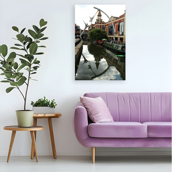 Giclée Mounted Wall Art Prints. Lincoln Canal. Fossdyke Navigation. Lincolnshire. England.