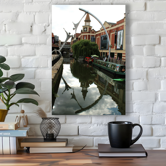 Giclée Mounted Wall Art Prints. Lincoln Canal. Fossdyke Navigation. Lincolnshire. England.