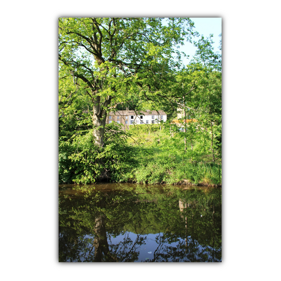 Giclée Mounted Wall Art Prints. Sowerby Bridge. The Rochdale Canal. West Yorkshire. England.