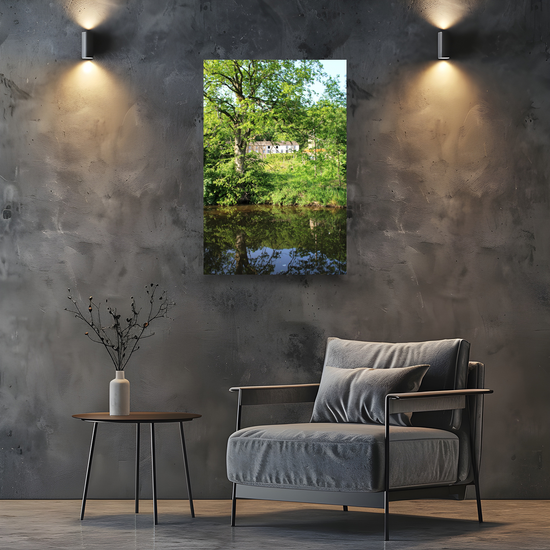 Giclée Mounted Wall Art Prints. Sowerby Bridge. The Rochdale Canal. West Yorkshire. England.