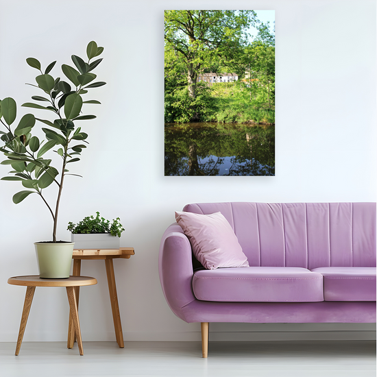 Giclée Mounted Wall Art Prints. Sowerby Bridge. The Rochdale Canal. West Yorkshire. England.