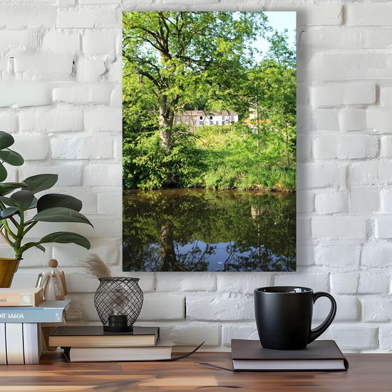 Giclée Mounted Wall Art Prints. Sowerby Bridge. The Rochdale Canal. West Yorkshire. England.