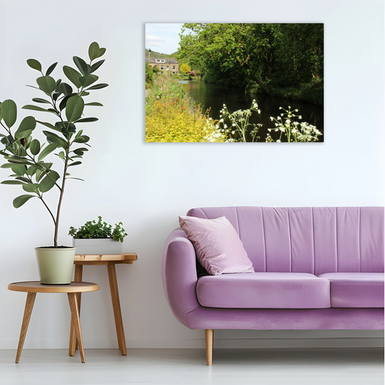 Giclée Mounted Wall Art Prints. Eastwood. The Rochdale Canal. West Yorkshire. England.