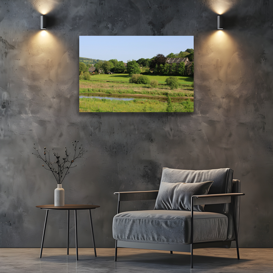 Giclée Mounted Wall Art Prints. Sowerby Bridge. The Rochdale Canal. West Yorkshire. England.