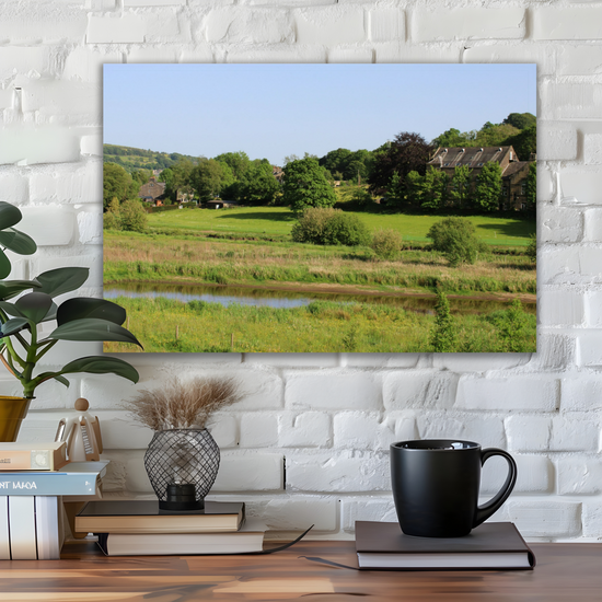 Giclée Mounted Wall Art Prints. Sowerby Bridge. The Rochdale Canal. West Yorkshire. England.
