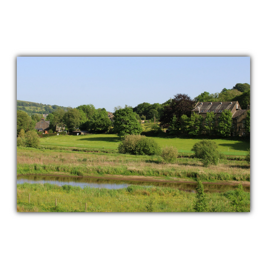 Giclée Mounted Wall Art Prints. Sowerby Bridge. The Rochdale Canal. West Yorkshire. England.