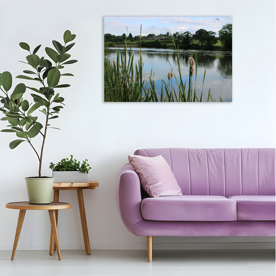 Giclée Mounted Wall Art Prints. Greasbrough Dam. Wentworth Estates. Rotherham. South Yorkshire. England.