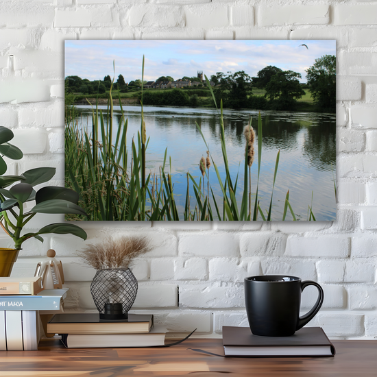 Giclée Mounted Wall Art Prints. Greasbrough Dam. Wentworth Estates. Rotherham. South Yorkshire. England.