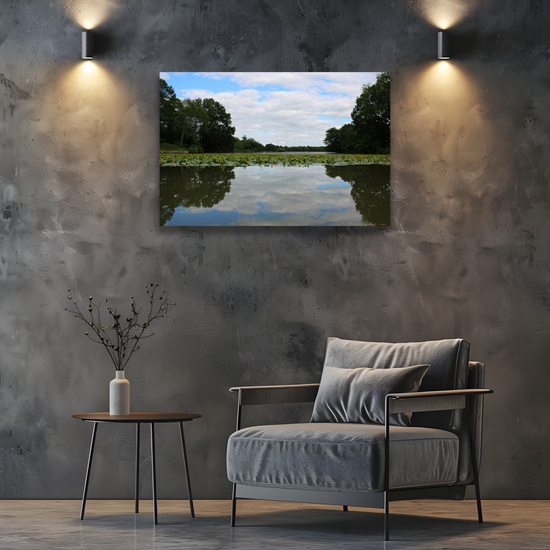 Giclée Mounted Wall Art Prints. Greasbrough Dam. Wentworth  Estates. Rotherham. South Yorkshire. England.