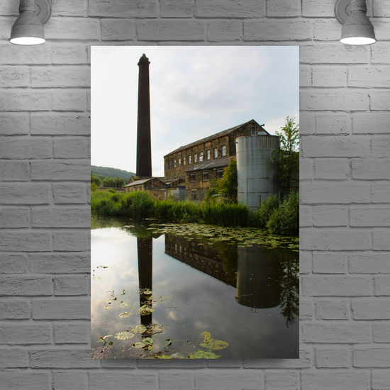 Giclee Mounted Wall Art Prints. Bingley. The Leeds To Liverpool Canal. West Yorkshire. England.