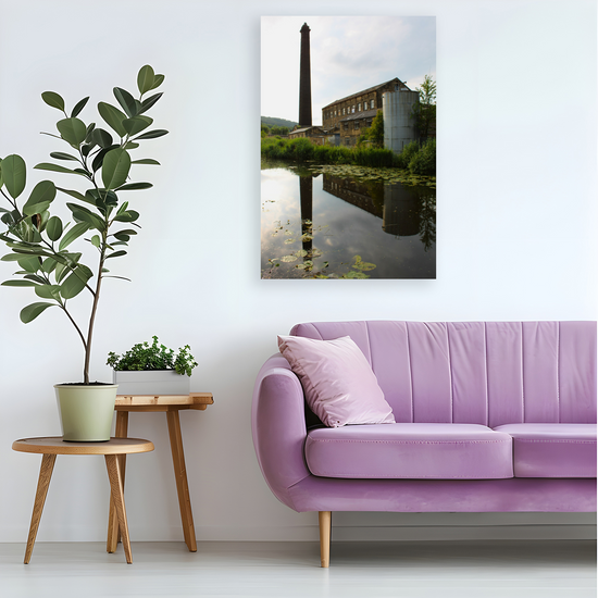 Giclee Mounted Wall Art Prints. Bingley. The Leeds To Liverpool Canal. West Yorkshire. England.
