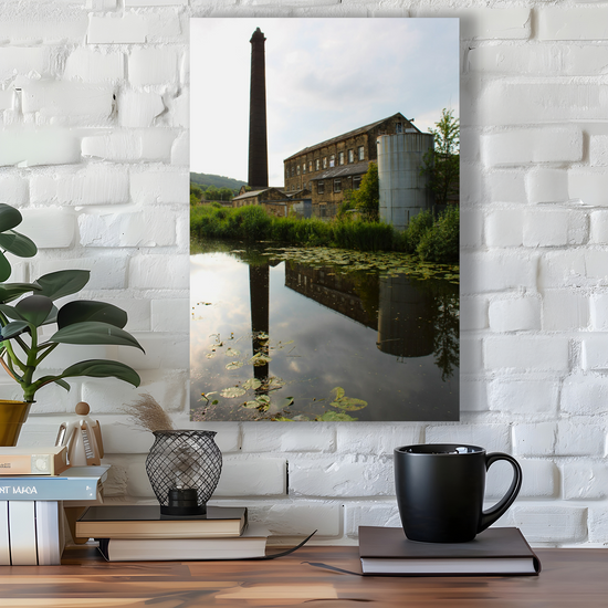 Giclee Mounted Wall Art Prints. Bingley. The Leeds To Liverpool Canal. West Yorkshire. England.