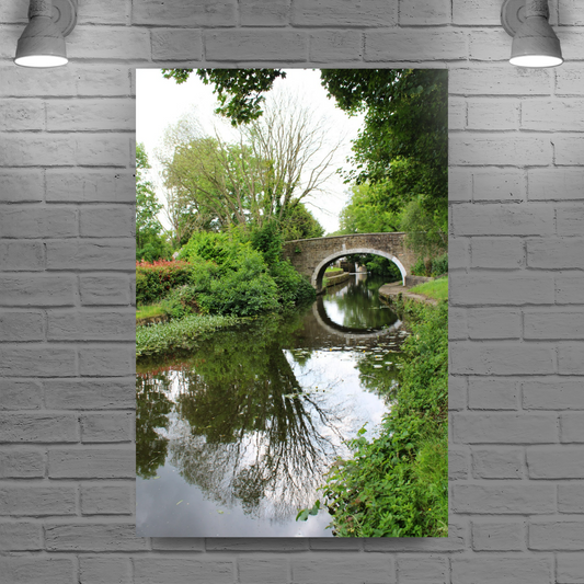 Giclée Mounted Wall Art Prints. Bingley. The Leeds To Liverpool Canal. West Yorkshire. England.