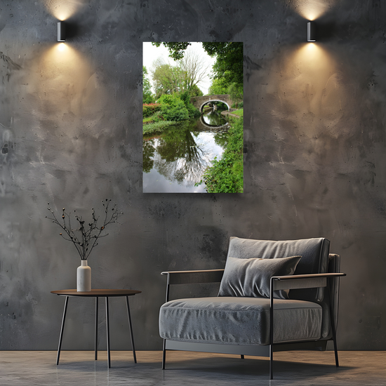 Giclée Mounted Wall Art Prints. Bingley. The Leeds To Liverpool Canal. West Yorkshire. England.