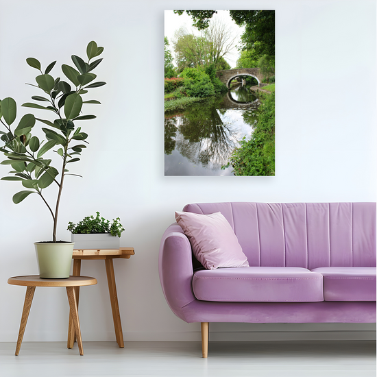 Giclée Mounted Wall Art Prints. Bingley. The Leeds To Liverpool Canal. West Yorkshire. England.