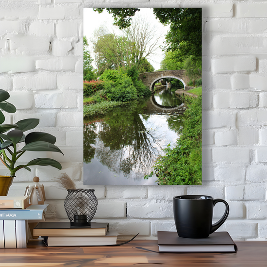 Giclée Mounted Wall Art Prints. Bingley. The Leeds To Liverpool Canal. West Yorkshire. England.