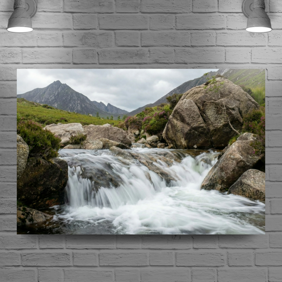 Giclée Mounted Wall Art Prints. The Glen Rosa Trail. Isle of Arran. Scotland.