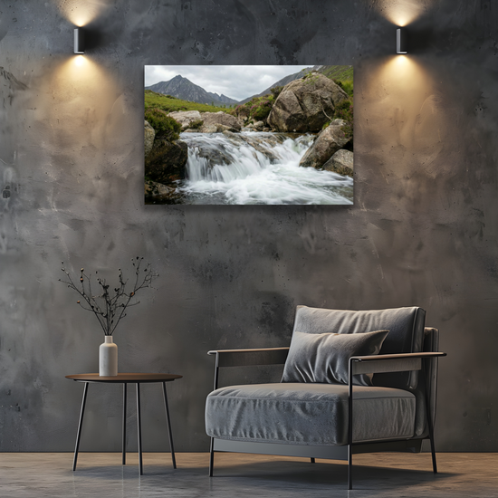 Giclée Mounted Wall Art Prints. The Glen Rosa Trail. Isle of Arran. Scotland.