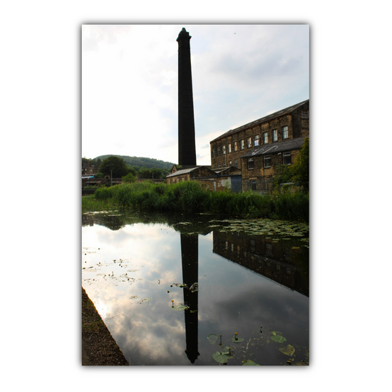 Giclee Mounted Wall Art Prints. Bingley. The Leeds To Liverpool Canal. West Yorkshire. England.