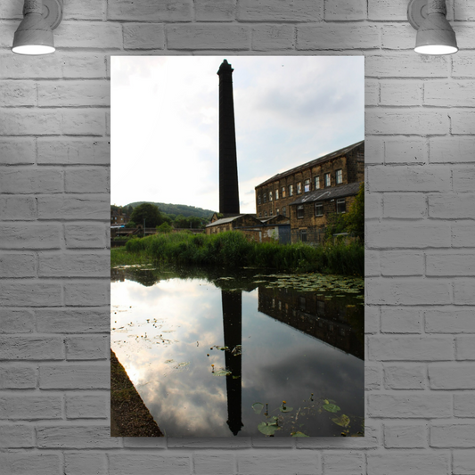 Giclee Mounted Wall Art Prints. Bingley. The Leeds To Liverpool Canal. West Yorkshire. England.