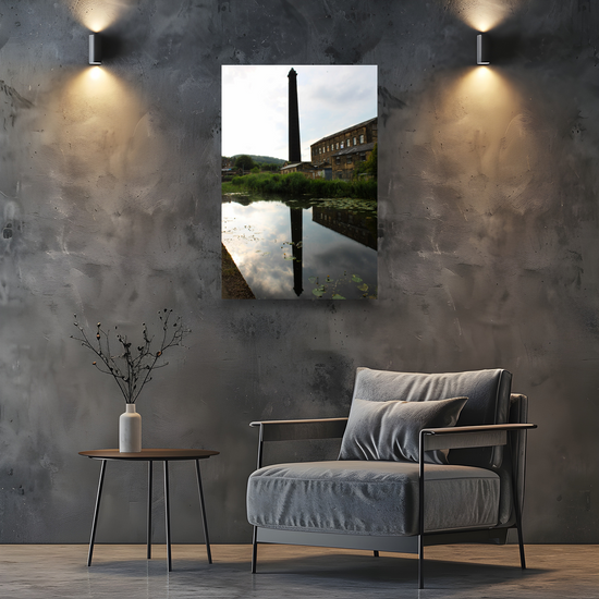 Giclee Mounted Wall Art Prints. Bingley. The Leeds To Liverpool Canal. West Yorkshire. England.